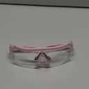 UKNOW Safety Goggles Over Glasses, Anti Fog Safety Glasses with Clear Wraparound Lens, ANSI Z87.1 Protective Eyewear (Pink)