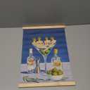 Quirky Martini Cocktail Wall Art Poster, Vintage Whimsical Dirty Martini Canvas Prints Wall Decor for Cocktail Bar Pub Lounge Home Kitchen Dining Room, 12x16 Inch