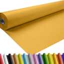 SMART&CASUAL 36" x 1,500" (125') Orange Kraft Craft Paper Roll for Gift Wrapping Bulletin Board Bouquet Flower Art Packing Parcel Table Covering 80GSM 55LB (Orange, 36" x 125')