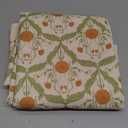 Dorachic Block Print Thick Linen Tablecloth for Rectangle Tables, Waterproof Wipeable Decorative Table Cover for Dining Kitchen Indoor Outdoor, 55" x 71", 4-6 Seats