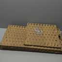 SONGMICS Laundry Hamper with Lid, 17.2 Gallon (65 L) Synthetic Rattan Clothes Laundry Basket with Lid and Handles, Foldable, Removable Liner, Goose Yellow ULCB165N01