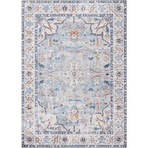 Rugease Washable Area Rug Grey 5FT x 7FT
