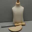 Kids Mannequin Body,Child Dress Form with Wood Stand,Adjustable Girl and boy Dress Form for Apparel Scarf Window Shop Display, 10-11 Years Old