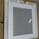 ROLOVE 22x20 Inch Lighted Vanity Mirror, 3 Color Modes, Dimmable, White