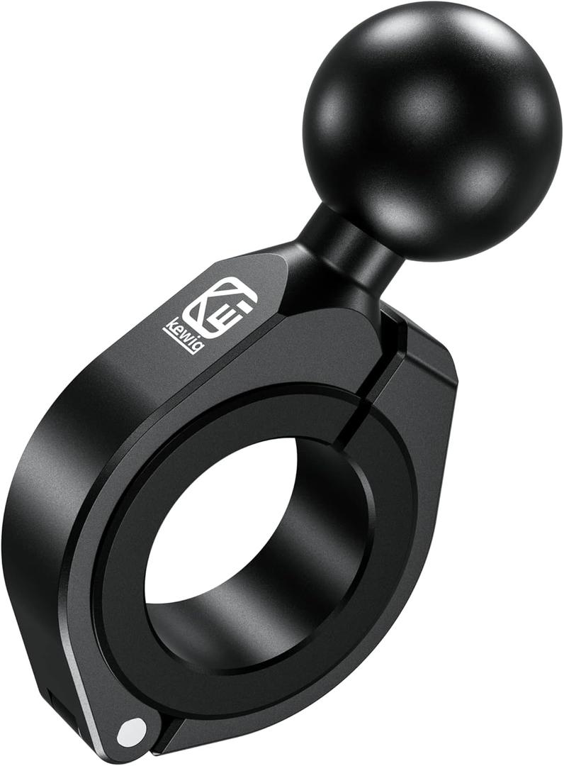 BRCOVAN 1.5'' Ball Large Bar Clamp Mount, Aluminum Alloy, Fit for 1.5'' / 1.75'' / 1.85'' / 2'' / 2.1'' ATV UTV Roll Cages & Round Rails, Fit for RAM Mounts C Size 1.5 Inch Ball Double Socket Arm