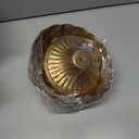 2 Pcs Distressed Gold Compote Vase for Centerpieces Compote Bowl 8'' Wide Vintage Decorative Antique Urn Planter Vase for Wedding Event Anniversary Party Indoor Outdoor Activity