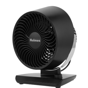 Table Fans: Holmes 8" Manual Blizzard Circulator – 3 Speeds, 90° Tilt, Powerful Airflow, Quiet Operation, Black | Holmes Fans 