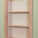 Fox Hollow Furnishings 14x24 Aiden Recessed Wall Niche Medicine Cabinet Replacement, in The Wall Bathroom Cabinet Insert Shelf/Shelves, Made in North America, Real Wood, NO MDF, Beadboard, Unfinished