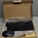 TECKNET Wireless Keyboard and Mouse Combo, Mini Cordless Computer Keyboard and Mouse Set 2.4GHz, Silent Adjustable 1600 DPI, Quiet Click, Lag-Free for Computer, Laptop, PC, Windows, Mac, Chrome OS (Black)
