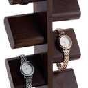 PH PandaHall Wooden Watch Holder Stand Watches Display Tower Watch Display Racks Multiple Watches Organizer Tabletop Jewelry Holder for Father's Day Men Gifts