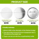 300 Pcs 58mm/2.28 inch Button Maker Supplies, 58mm Button Supplies Parts, (Approx. 2.25 inch) Round Badge Blank Button Pins, Includes Metal Pin Back Cover, Metal Cover, Clear Film