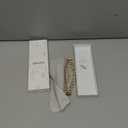 VISOOM Unique Beaded Bracelet Compatible for Samsung Galaxy Watch 8/7/6/5/4 40/44mm Bands/Active 2 Watch 4 Classic 42mm Band Women, 20mm Handmade Cute Stretchy Boho Bracelet for Galaxy Watch 5 pro (Small, Champagne Gold)