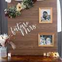 Future Mrs Sign for Backdrop,Wooden Bridal Shower Party Decorations,Miss to Mrs Sign for Bachelorette Party Decor,Engagement Wedding Bridal Shower Party Supplies