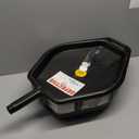 Midwest Can 6400 15 qt. Closed Top Oil Recovery Drain Pan44; Black
