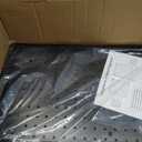 12 Pack 12-Inch X 24-Inch Metal Pegboard Wall Panels, Peg Boards for Garage Tool Storage (Black)