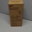 TAILI Shower Caddy Suction Cup 2 Pack with Hooks & Soap holder, Heavy Duty Shower Organizer for Bathroom, No Drilling Bathroom Organizer with Large Capacity, Black Metal Storage Basket, Black