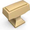 Amerdeco 10 Pack Champagne Bronze Cabinet Knobs 1.4 Inch(35mm) Single Hole Cabinet Handles Dresser Knob Drawer Knobs for Bathroom Cabinets