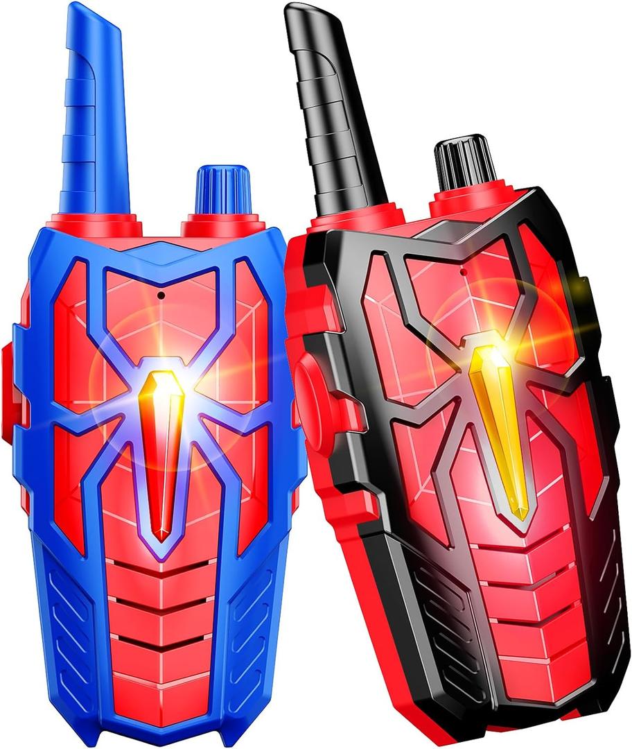 Walkie Talkies Toys for Kids : Christmas Birthday Gifts for Boys Ages 3 4 5 6 7 8 9 10 Kid Walkie Talkies 2 Pack Outdoor Hiking Toy for 5-7 Year Old Boy Gift 2 Way Radio for Boys Kids Age 3-12