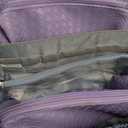 BOYATU Travel Makeup Bag Cosmetic Bags for Women: Large Capacity 3 Pcs Set Make up Bag with Compartments - Waterproof Vegan Leather Toiletry Organizer Bags with Handle (Purple)