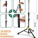 Eastgoing Heavy Duty Baseball and Softball Portable Travel Batting Tee.Adjustable Height|Portable|Collapsible. Baseball Hitting Tee for Any Age Player Practice