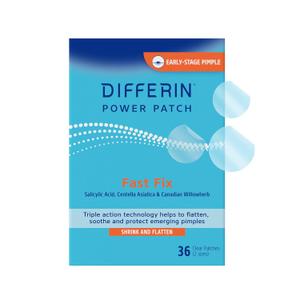 Differin Acne Patches, Pimple Patches for Acne Prone Skin, Formulated with Salicylic Acid and Centella, Fast Triple Action Power Patch for Day & Night, Dermatologist Tested, 24 Count