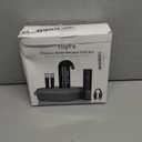 Wine Opener Valentines Day Gift Set with Electric Wine Bottle Opener, Wine Decanter&Wine Aerator and Pourer, wine stopper, Foil Cutter and EVA Storage Bag, Rechargeable and Automatic(Black) (Silk Anthracite)