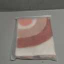 Mauve Pillow Cover Watermelon Red Cotton Woven Tufted Lumbar Pillow Cover 12x20 inch Boho Rainbow Pillow Semicircle with Tassels Decorative Pillowcase Rectangle Cover for Couch Bed (F)