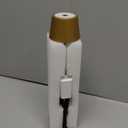 Compact Cordless Table Lamp, Rechargeable LED Night Light, Dual Light Source (RGB Top & Warm Bottom), Touch Control & Timer, Metal Lamp for Bedroom & Kids Room (Golden 1-Pack)