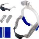 2 Pack CPAP Headgear with Arms and Covers  Adjustable Replacement Dream-wear Headgear Strap for Respironics Dream-Wear Nasal and Silicone Pillow CPAP/BiPAP Masks Supplies - Standard