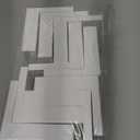 9-Pack Floating Shelves by RicherHouse, Plastic Display Ledges for Tiny Decor, Small Wall Shelf with 2 Types of Installation - White 4 inch D x 3.3 inch W x 3 inch H