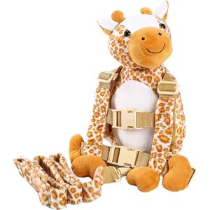 2 in 1 Monkey Toddler Safety Harness Backpack Children's Walking Leash Strap (giraffe)