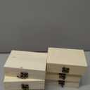 6 Pack 6 X 4 X 2 Inch Unfinished Wooden Box For Crafts Small Keepsake Box Treasure Chest Wood Jewelry Box