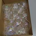 Kathfly 16 Pcs Iridescent Christmas Balls Ornaments Plastic Iridescent Ornament for Christmas Tree Transparent Clear Xmas Ball for DIY Xmas Decor Craft, 4 Sizes
