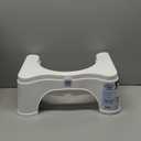 Squatty Potty The Original Bathroom Toilet Stool - Adjustable 2.0, Convertible to 7" or 9" Height with Removable Topper for Adults and Kids White (7 Inch (Pack of 1))