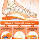 Plantar Fasciitis Insoles for Men & Women,High Arch Support Insoles for Pain Relief, 220+lbs Removable Insoles for Flat Feet,Birthday Gifts for Men Women Dad Mom,Stocking Stuffers Christmas GiftsL