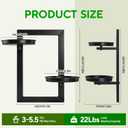 Floating Shelves for Wall Planters for Indoor Plants Hanging Shelves Plant Holder Wall Decor Plant Stand Indoor for Plant Hangers Indoor for Outdoor Entryway 2-Pack