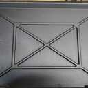 Utheer 23" x 16" Cast Iron Griddle for Gas Grill and Stove Top, Universal Flat Top Griddle with Pre-Seasoned Nonstick Coating, X-Shaped Reinforced Ridges, Perfect for Healthy Cooking, Parties, Camping