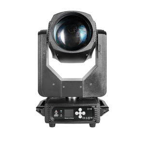 Boulder Pro Moving Head 295W Super Beam 14R Stage Light DJ Light 13 Gobos and 14 Colors DMX512 Control for Stage Disco Club Lighting Party