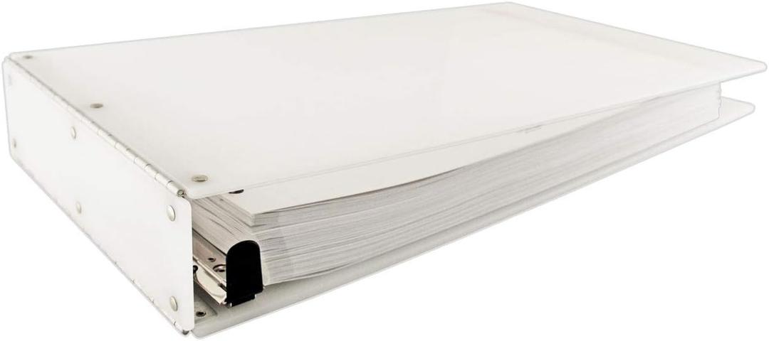 11x17 2" EZ Comfort Angle-D Ring White Acrylic Binder