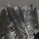 Double Rods Clothes Rack, Rolling Clothing Rack for Hanging Clothes with Hooks&Mesh Shelf, Portable Wardrobe Rack, Metal Coat Rack Sturdy Garment Rack for Bedroom Laundry Living Room Storage, Black