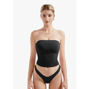 SUUKSESS Women Sexy Tube Top Summer Y2K Going Out Double Lined Basic Tank Top, S