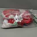 CCINEE 4pc Red Hat Dining Chair Slipcovers,Christmas Chair Back Covers Kitchen Chair Covers for Christmas Holiday Festival Decoration (60  50 cm)