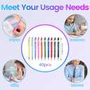40 Pack Ballpoint Pens Bulk, Fine Point Metal Pens for Writing, Inspirational Motivational Pens with Sayings, Funny Nurse Teacher Office School Supplies Gifts for Women Men Coworkers