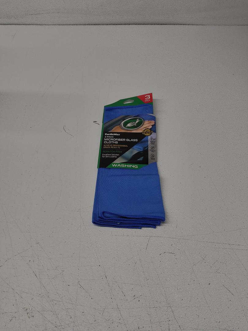 Turtle Wax 3 Pack Microfiber Glass Cloth
