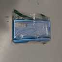 Vizvera for Samsung Galaxy Z Fold 6 Case RFID Wallet with Cards Holder [S Pen Holder] [Camera Cover] Shockproof Silicone Protective Phone Case for Z Fold 6 2024-Lake Blue