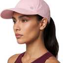 TOP-EX Womens Cooling High Ponytail Hole Baseball Cap Summer UV Protection Sun Hat for Running Walking Golf Tennis Lightweight Foldable Pink S/ M