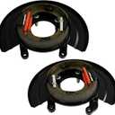 ECCPP Brake Dust Shields, 2PCS Backing Plates Compatible for 2005-2010 for Ford for F-250 Super Duty, 2005-2012 for Ford for F-350 Super Duty, 2011-2012 for F-450 Super Duty