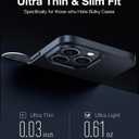 TORRAS [2X Tempered Screen Protectors OriginFit Case for iPhone 14 Pro Case Slim Fit with All-Round Protection, Super Thin Lightweight Hard Phone Case-6.1 Inch, Matte Black