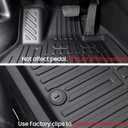 Floor Mats Cargo Mat with Backrest Mats for 2020-2025 Kia Telluride 7/8 Passenger Car Mats Accessories, All Weather TPE Protectors Cargo Liner Seat Back Covers(Floor Mats+2-in-1 Cargo Mat)