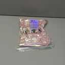 Hiroyuki Iridescent Makeup Bag, 14 inches Cosmetic Bag, Large Capacity Travel-Friendly Pouch (plain, pink)